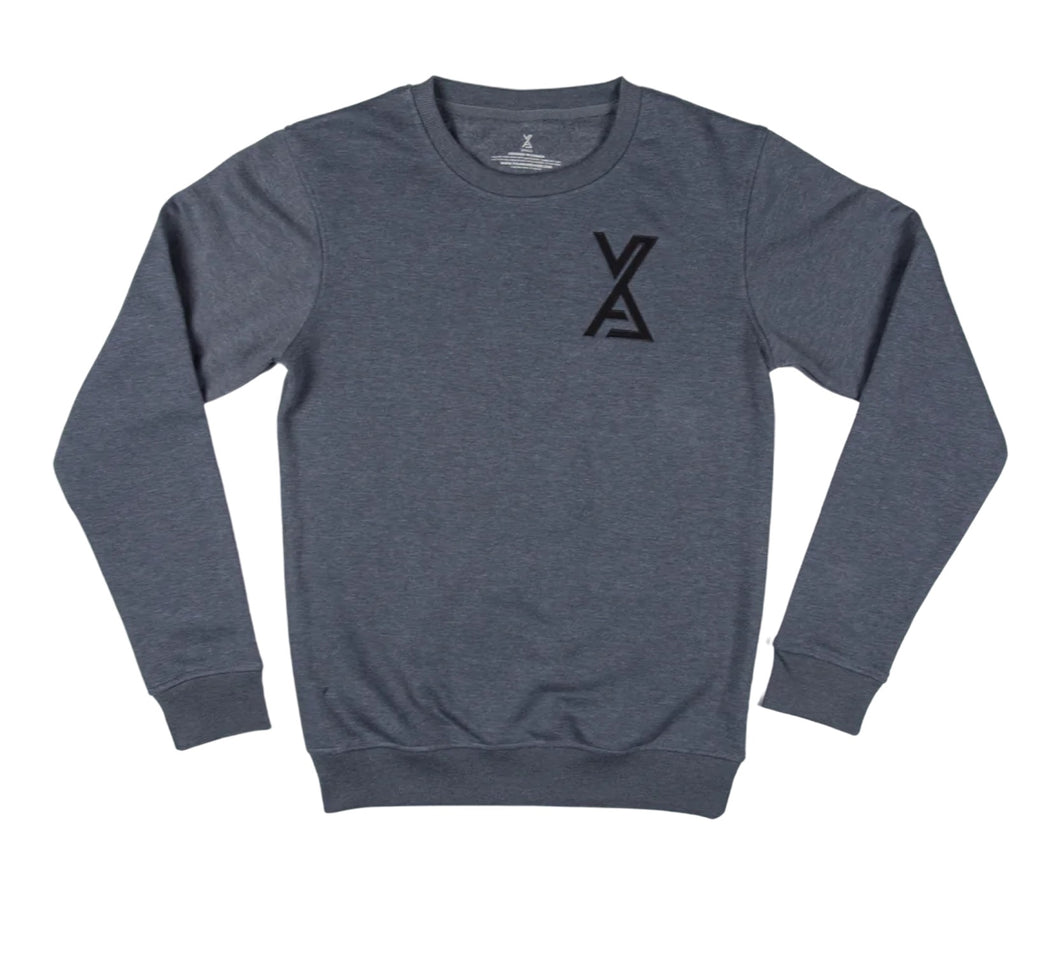 LOGO CREW NECK - CHARCOAL