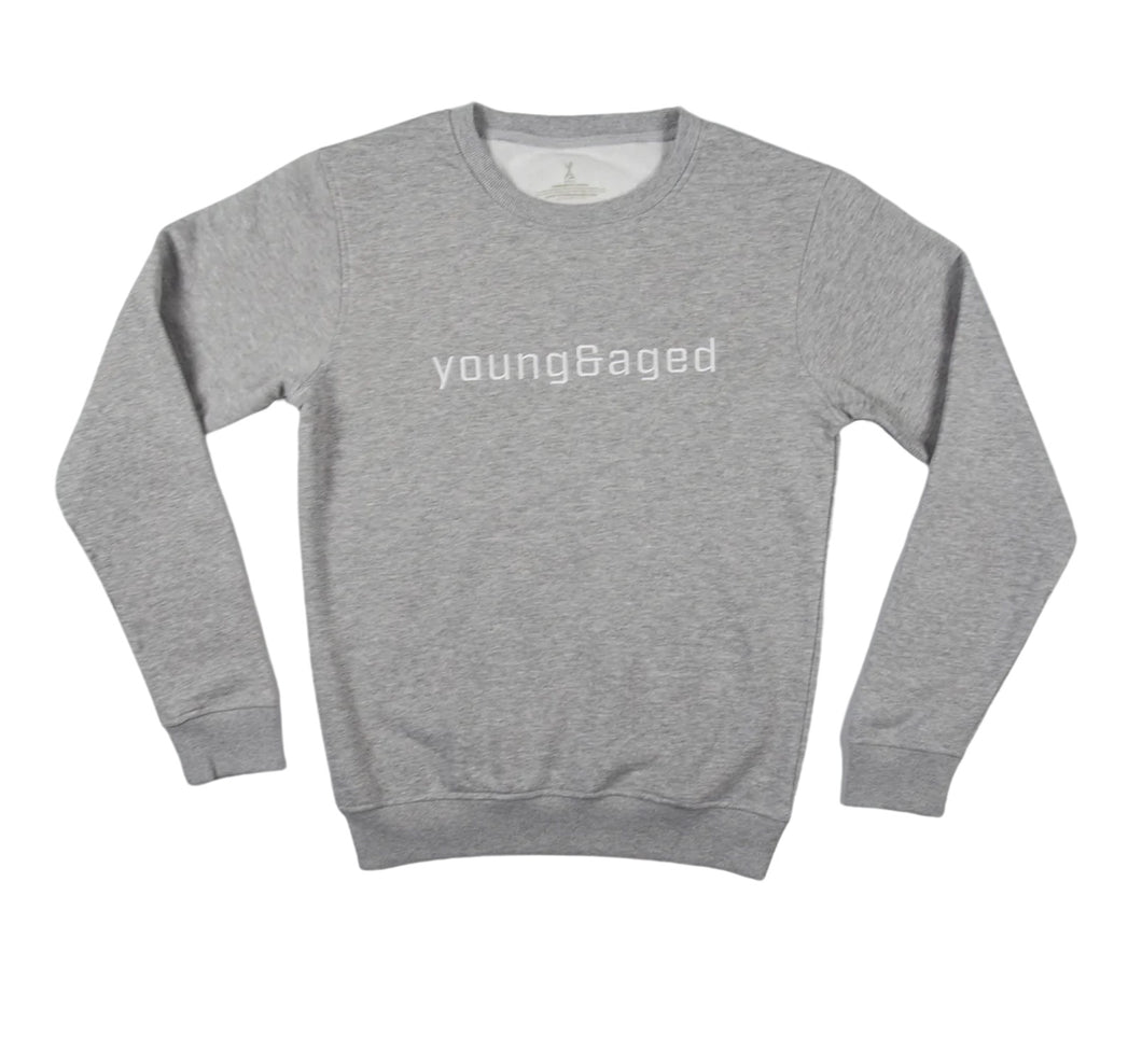 TEAM CREW NECK - HEATHER GREY